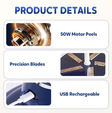 AutomaticPeel Pro™ – Peel Fruits & Veggies in Seconds, Without the Mess!